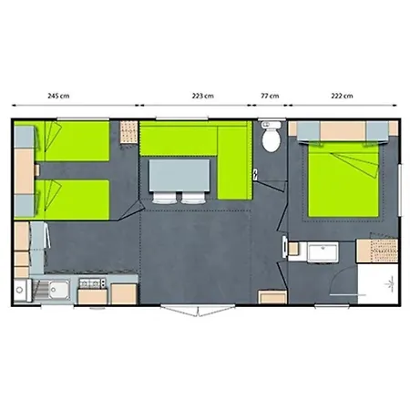 Zecamping 4 Etoiles Familial Piscine Couverte Restaurant Et Aire De Jeux 4* 滨海拉福特
